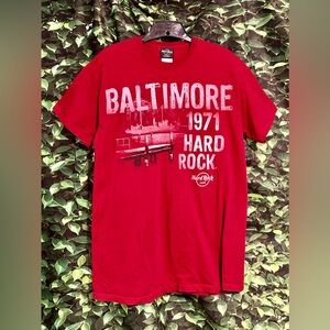 Hard Rock Baltimore 1971 T Shirt Red Men’s Medium